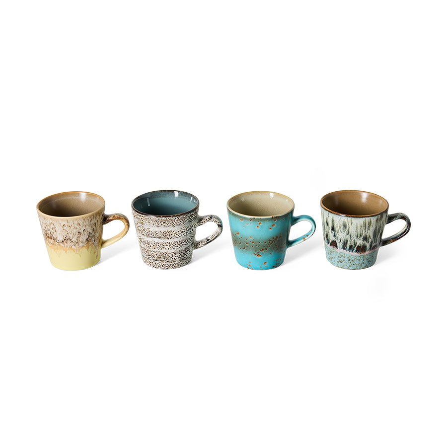 70s Ceramics Americano Mugs in Lavish by HKLIVING, alternate angle