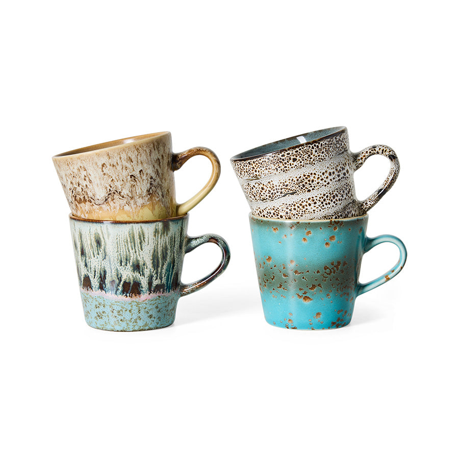 70s Ceramics Americano Mugs in Lavish by HKLIVING, packshot