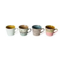 70s Ceramics Cappuccino Mugs in Me-Time by HKLIVING, alternate angle