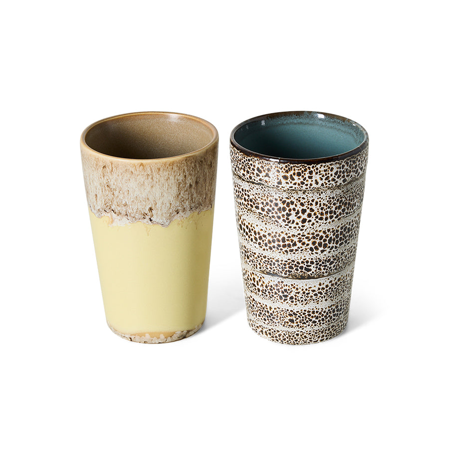 70s Ceramics Tea Mugs in Dolce by HKLIVING, alternate angle