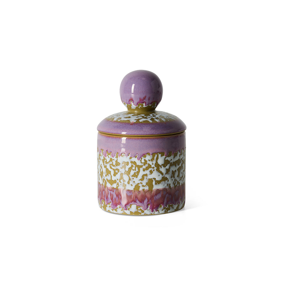 70s Ceramics Small Storage Jar in Deepsea by HKLIVING packshot