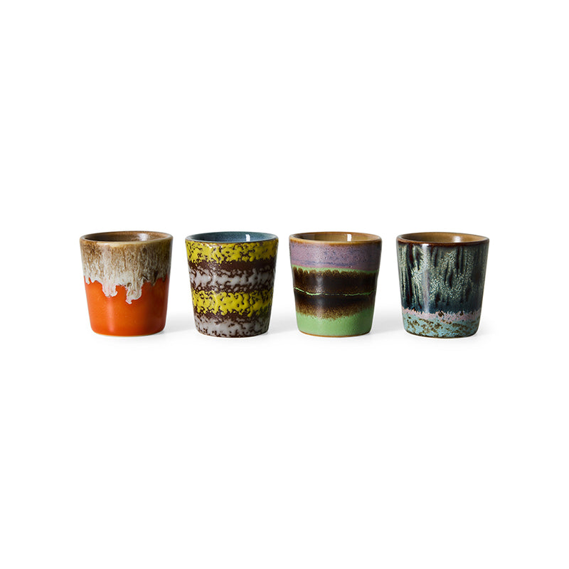 70s Ceramics Egg Cups in Bright by HKLIVING, set of 4 packshot