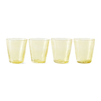 Farmhouse water glasses in honey by HKLIVING, medium, set of 4