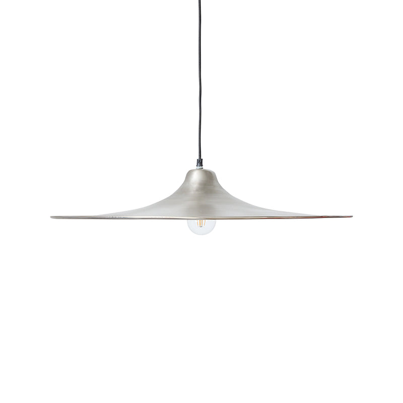Pavilion Pendant Lamp in Silver by HKLIVING, Large, on a plain background