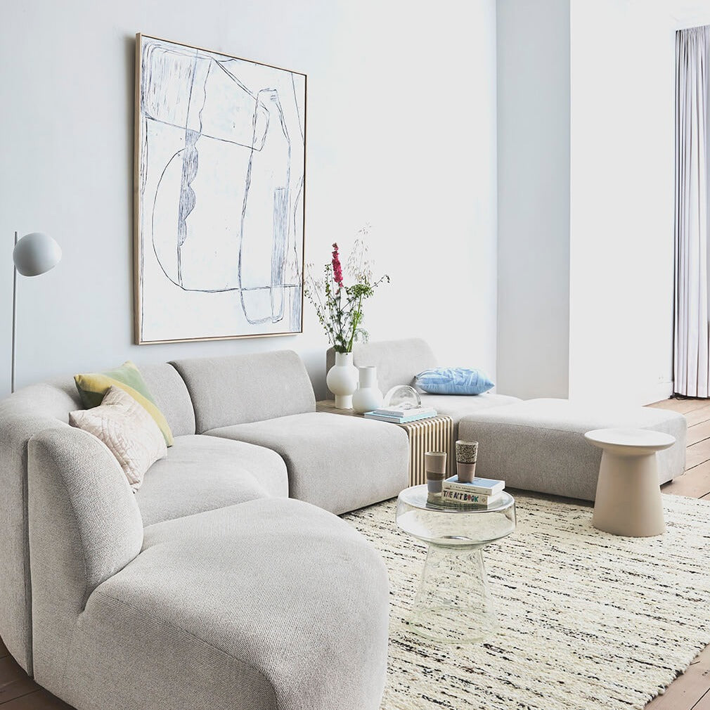 Versatile earthenware table for bedside or living room by hkliving