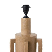 Robust Table Lamp Base in Clay by HKLIVING – close-up of fitting and geometric handles