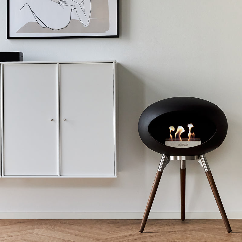 Le Feu Dome Ground Low – Freestanding Bioethanol Fireplace, Classic Size