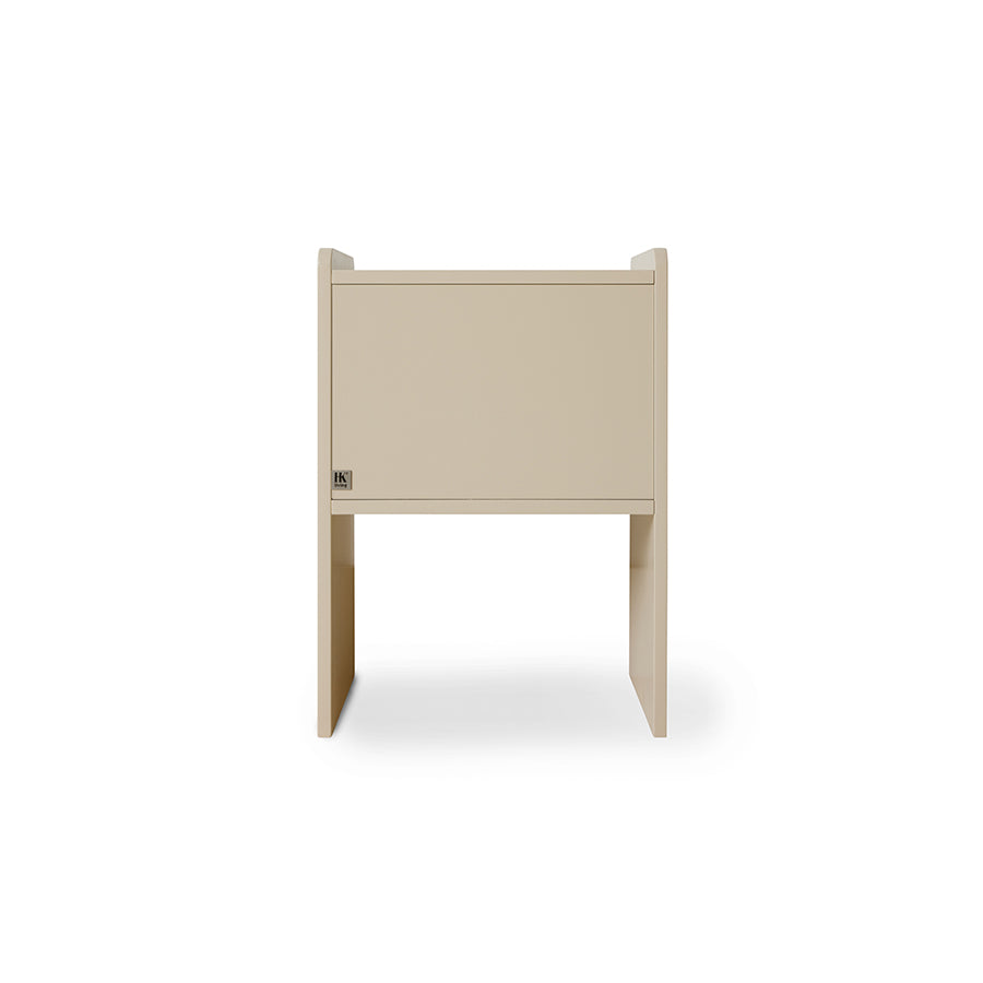 Detail shot of the Space Nightstand in Sage-Cream by HKLIVING