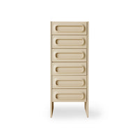 Technical dimension diagram of the Space Drawer Cabinet in Cream by HKLIVING