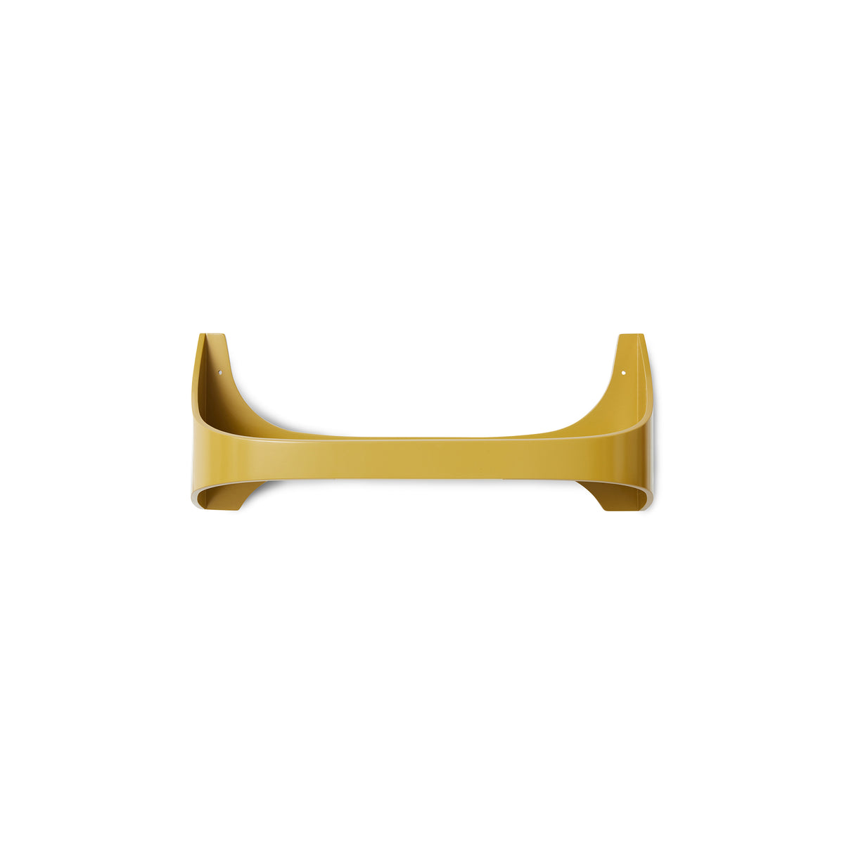 Technical dimension diagram of the Retro Wall Shelf in Mustard by HKLIVING