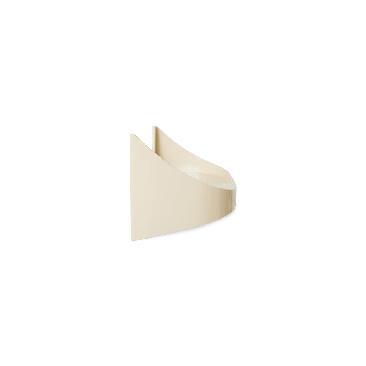 Close-up of the cream Retro Wall Shelf by HKLIVING showing the plywood finish