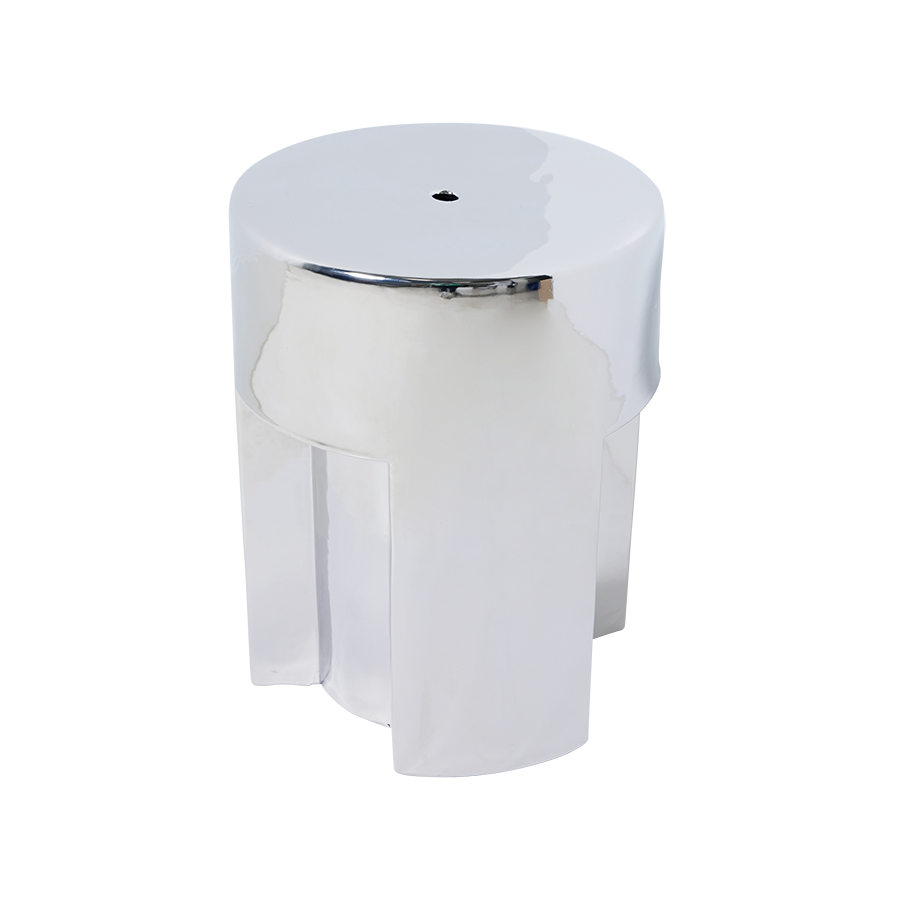 Stoneware Side Table Chrome by HKLIVING