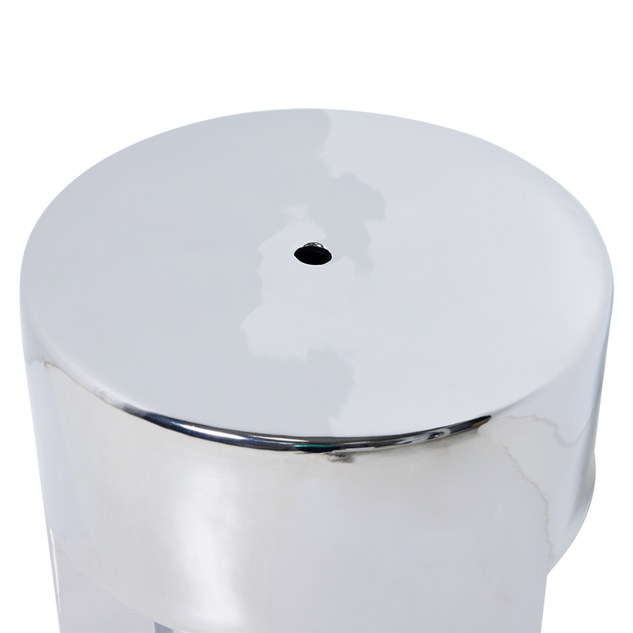 Stoneware Side Table Chrome by HKLIVING