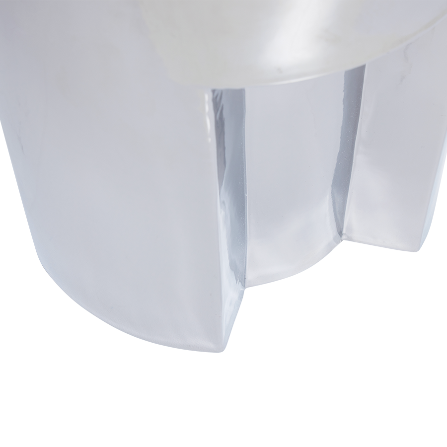 Stoneware Side Table Chrome by HKLIVING