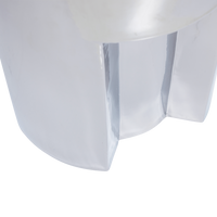 Stoneware Side Table Chrome by HKLIVING