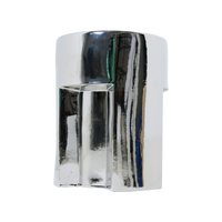 Stoneware Side Table Chrome by HKLIVING