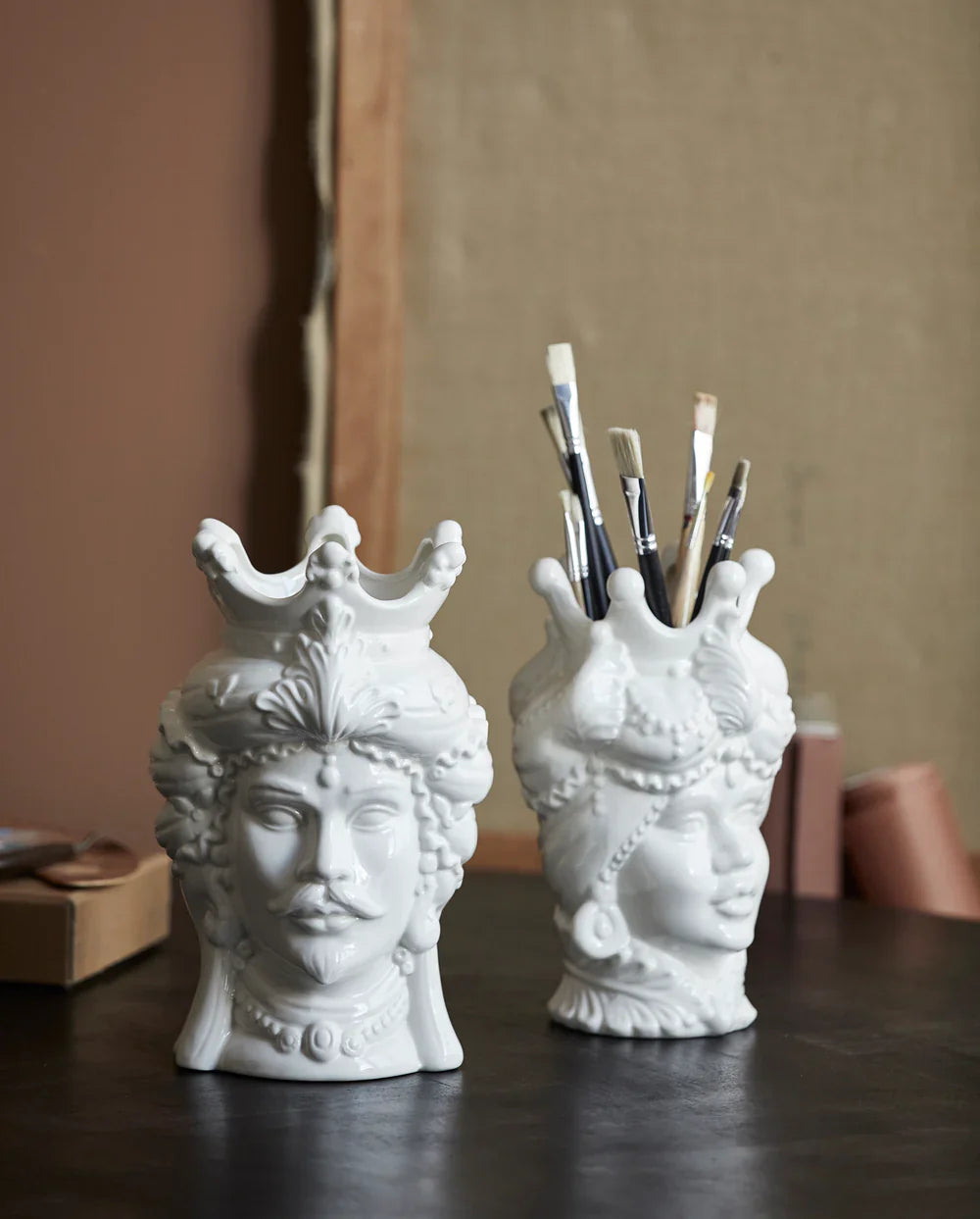 REMIRE Vase L White