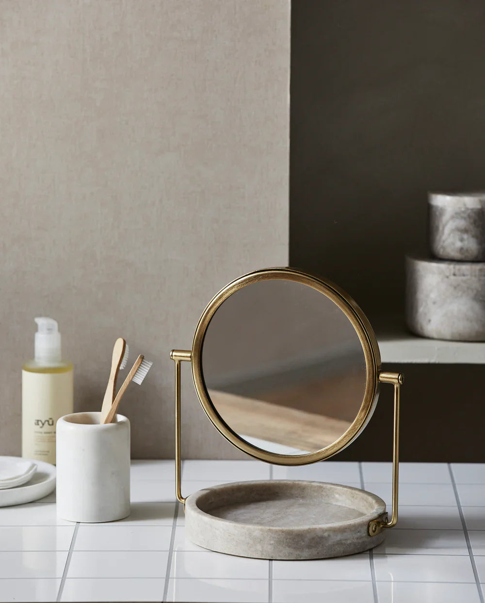 HAJA Table Mirror Golden