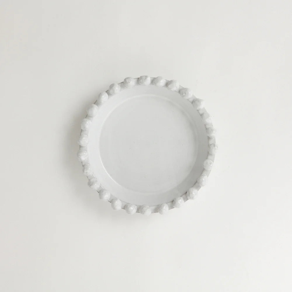 Vera Bowl, White Ceramic Decorative Bowl by Olsson & Jensen