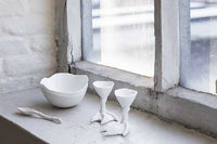Soup Bowl Brass White