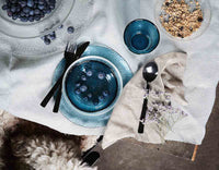 Glass Beads Plate Blue