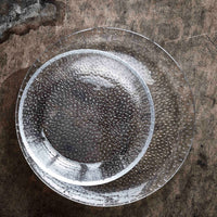 Glass Beads Ice-Cream Plate Clear