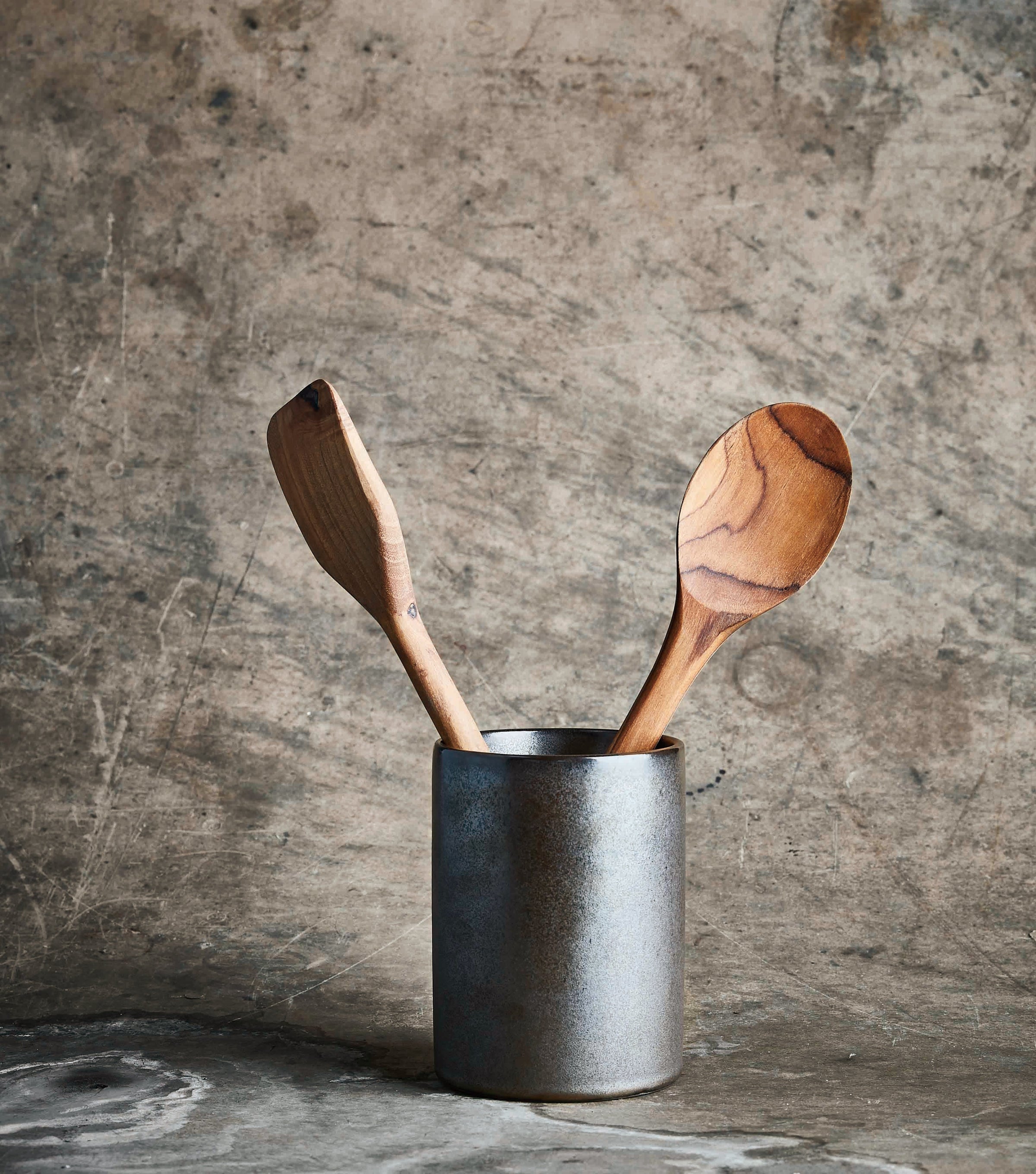 Metallic Brown Storage Canister