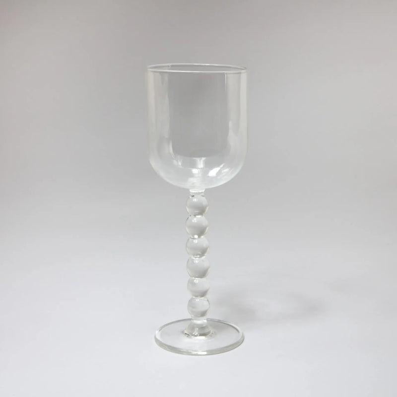 Luna Wine Glass – Elegant Glassware with Bubble Stem Design