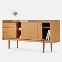 1050 Long Sideboard, Oak Wood, 366 Concept