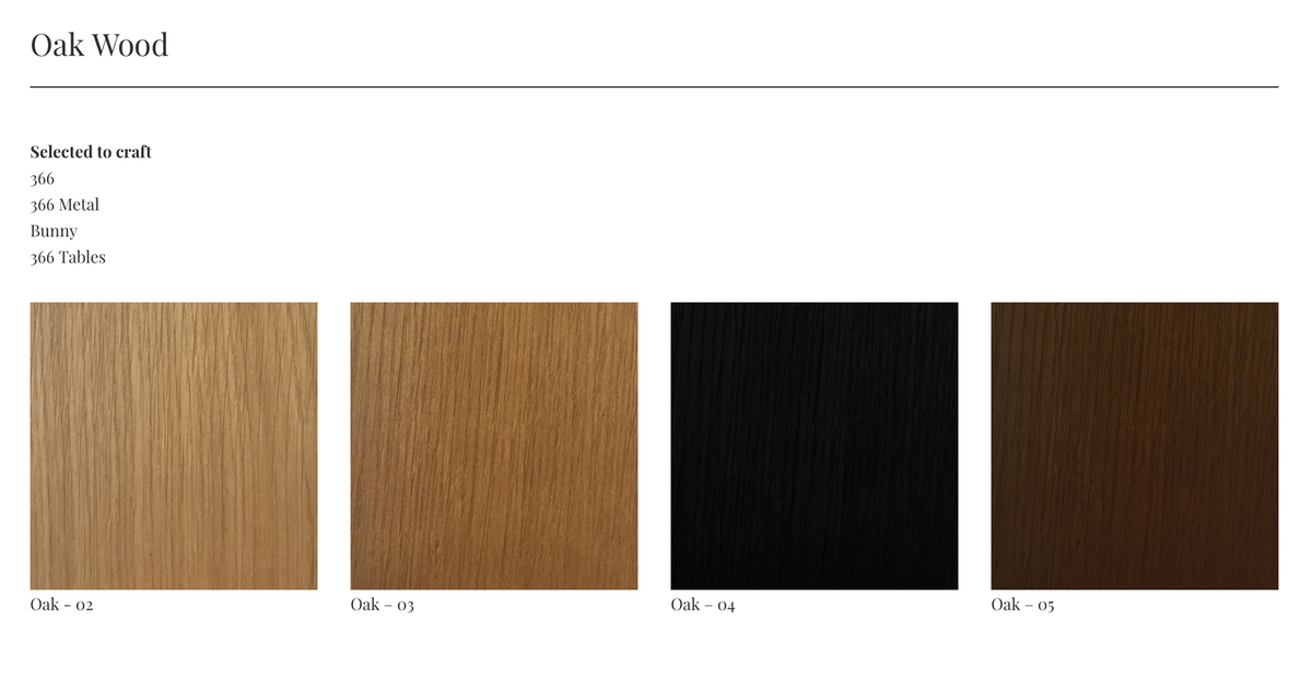 Wood Swatches for 366 Concept Items