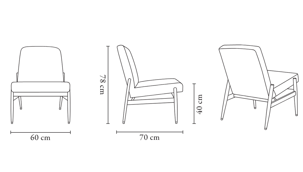 Fox Club Chair, Made to Order by 366 Concept