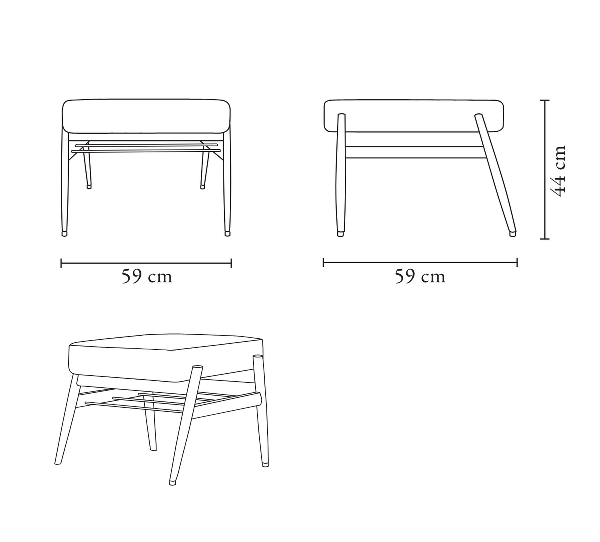 Fox Footrest, Made to Order by 366 Concept