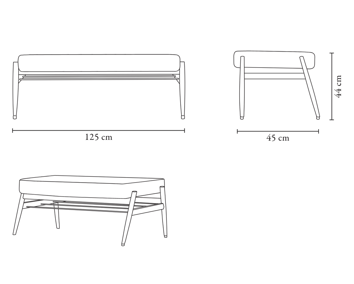 Fox Bench, Handmade by 366 Concept