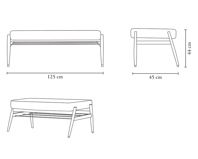 Fox Bench, Handmade by 366 Concept