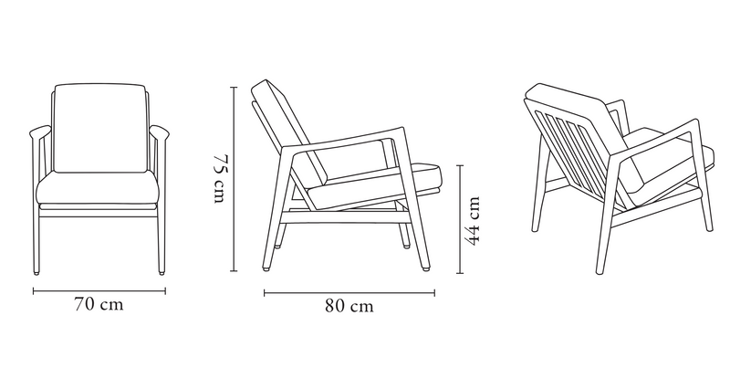 Stefan Lounge Chair, Made to Order by 366 Concept