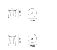 Fox Round Coffee Tables, Ash Wood, 366 Concept