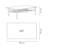 Fox Rectangle Coffee Tables, Ash Wood, 366 Concept