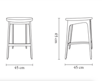 Bar Stool, 200-190, With and Without a Backrest, 65cm, Made to Order by 366 Concept