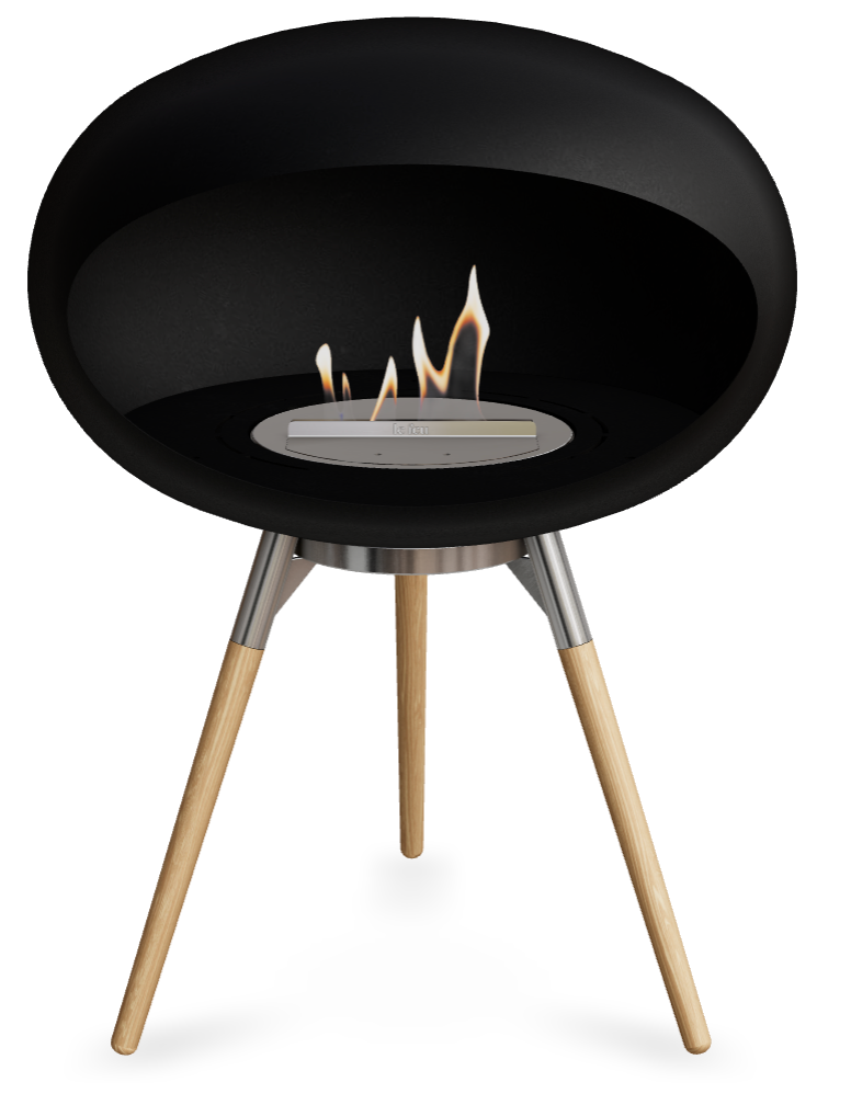 Le Feu Dome Ground Low 625 – Freestanding Bioethanol Fireplace (Larger 625)