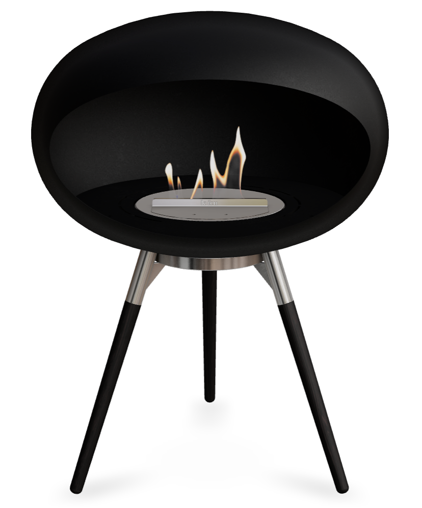 Le Feu Dome Ground Low 625 – Freestanding Bioethanol Fireplace (Larger 625)