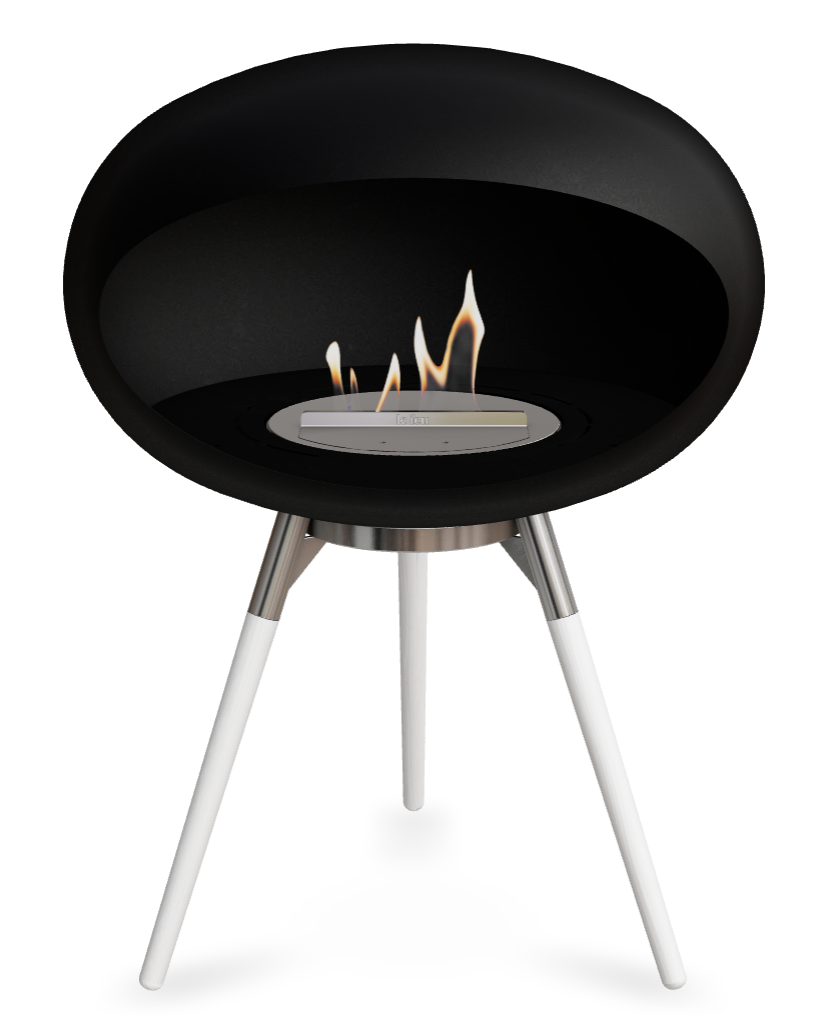 Le Feu Dome Ground Low 625 – Freestanding Bioethanol Fireplace (Larger 625)