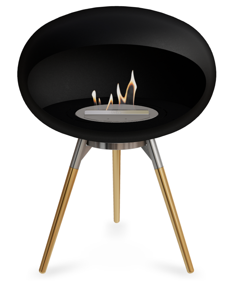 Le Feu Dome Ground Low 625 – Freestanding Bioethanol Fireplace (Larger 625)