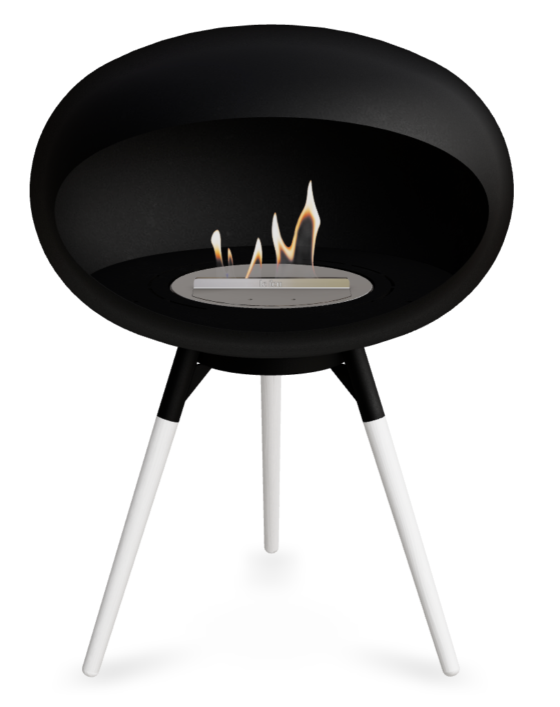 Le Feu Dome Ground Low 625 – Freestanding Bioethanol Fireplace (Larger 625)
