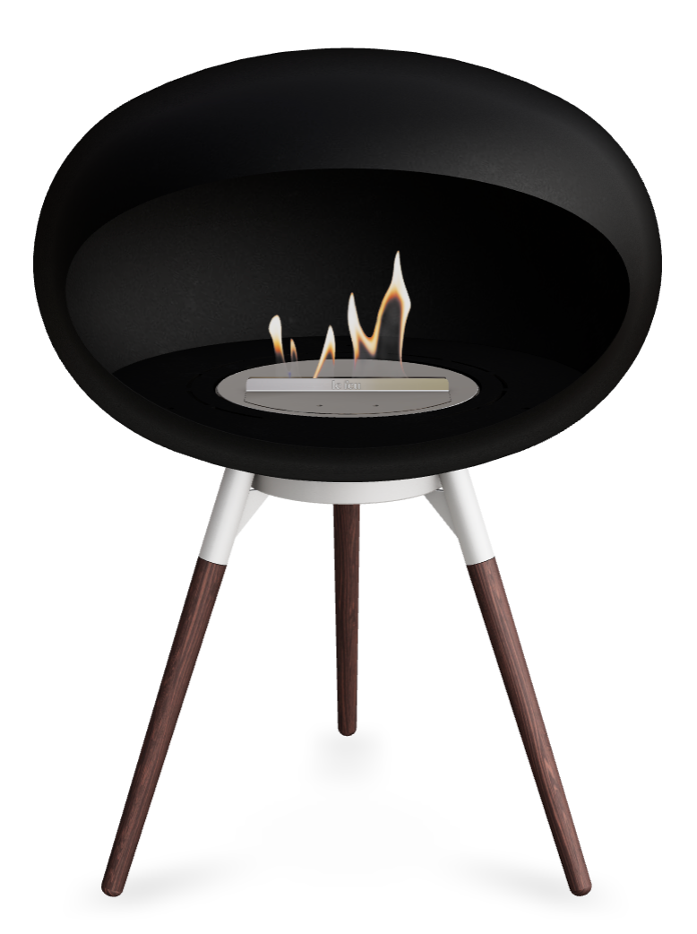 Le Feu Dome Ground Low 625 – Freestanding Bioethanol Fireplace (Larger 625)