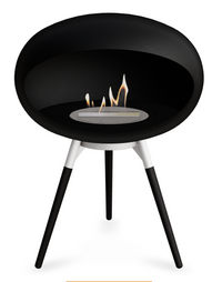 Le Feu Dome Ground Low 625 – Freestanding Bioethanol Fireplace (Larger 625)