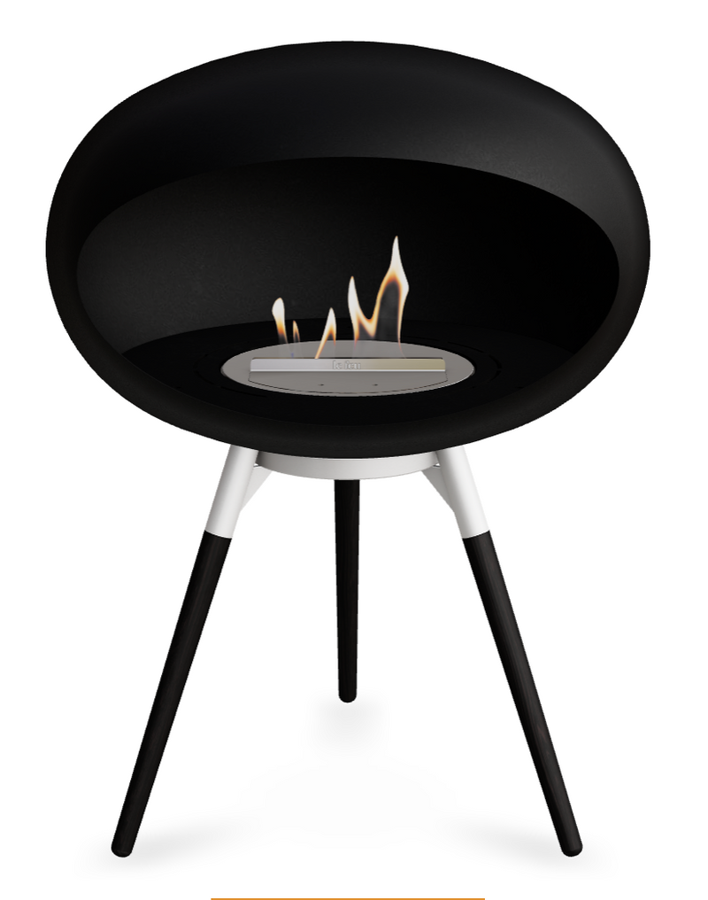 Le Feu Dome Ground Low 625 – Freestanding Bioethanol Fireplace (Larger 625)