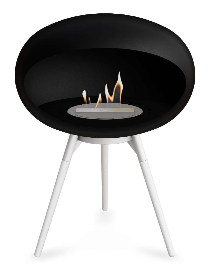 Le Feu Dome Ground Low 625 – Freestanding Bioethanol Fireplace (Larger 625)
