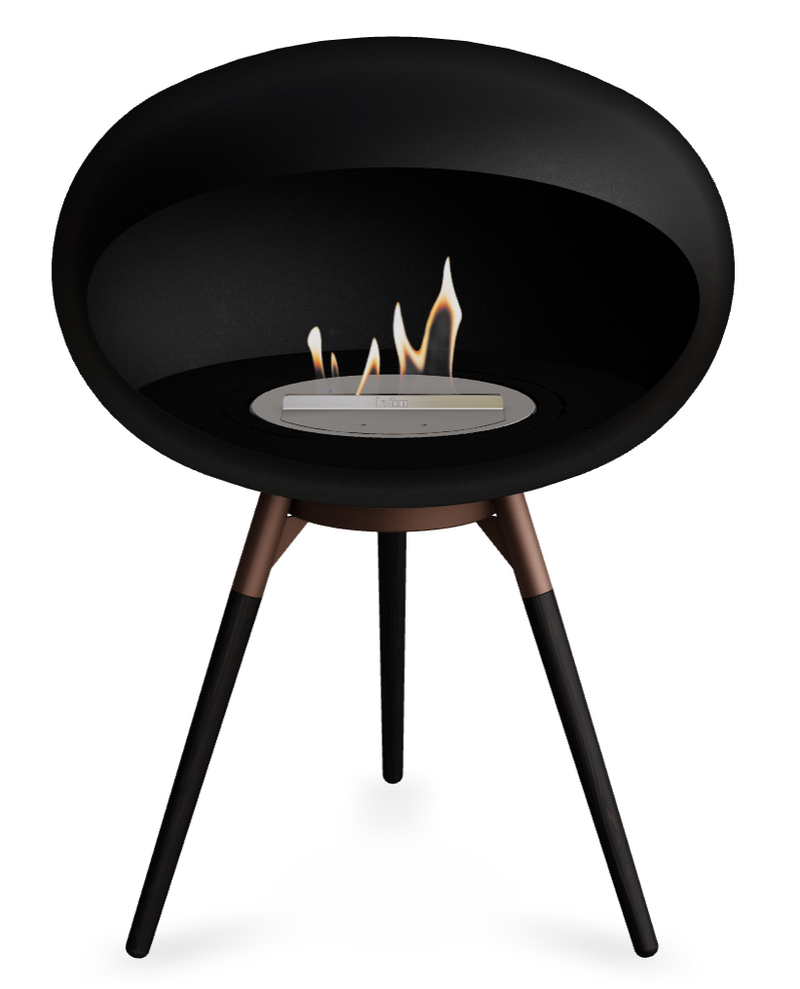 Le Feu Dome Ground Low 625 – Freestanding Bioethanol Fireplace (Larger 625)