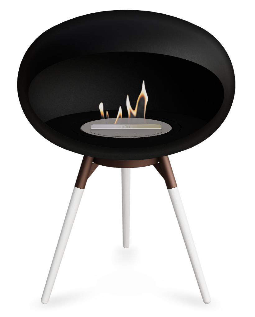 Le Feu Dome Ground Low 625 – Freestanding Bioethanol Fireplace (Larger 625)