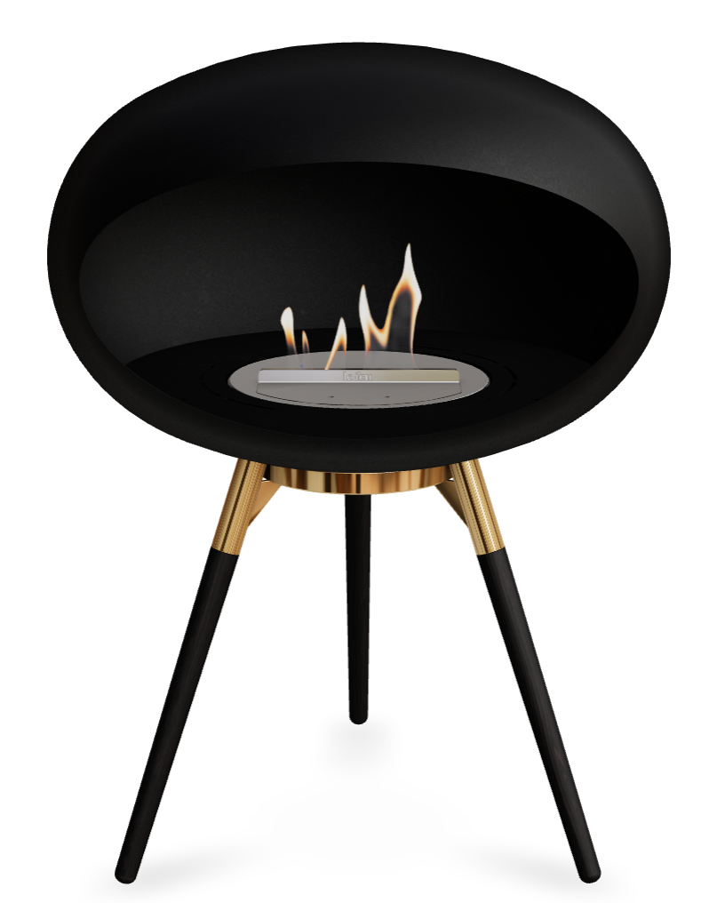 Le Feu Dome Ground Low 625 – Freestanding Bioethanol Fireplace (Larger 625)